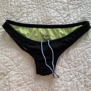 Jolyn black midl bikini bottoms